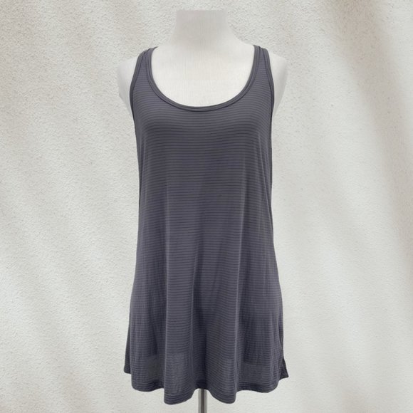Beyond Yoga Tops - Beyond Yoga Size Medium Gray Racerback Twisted Tank Top Womens Athletic Workout